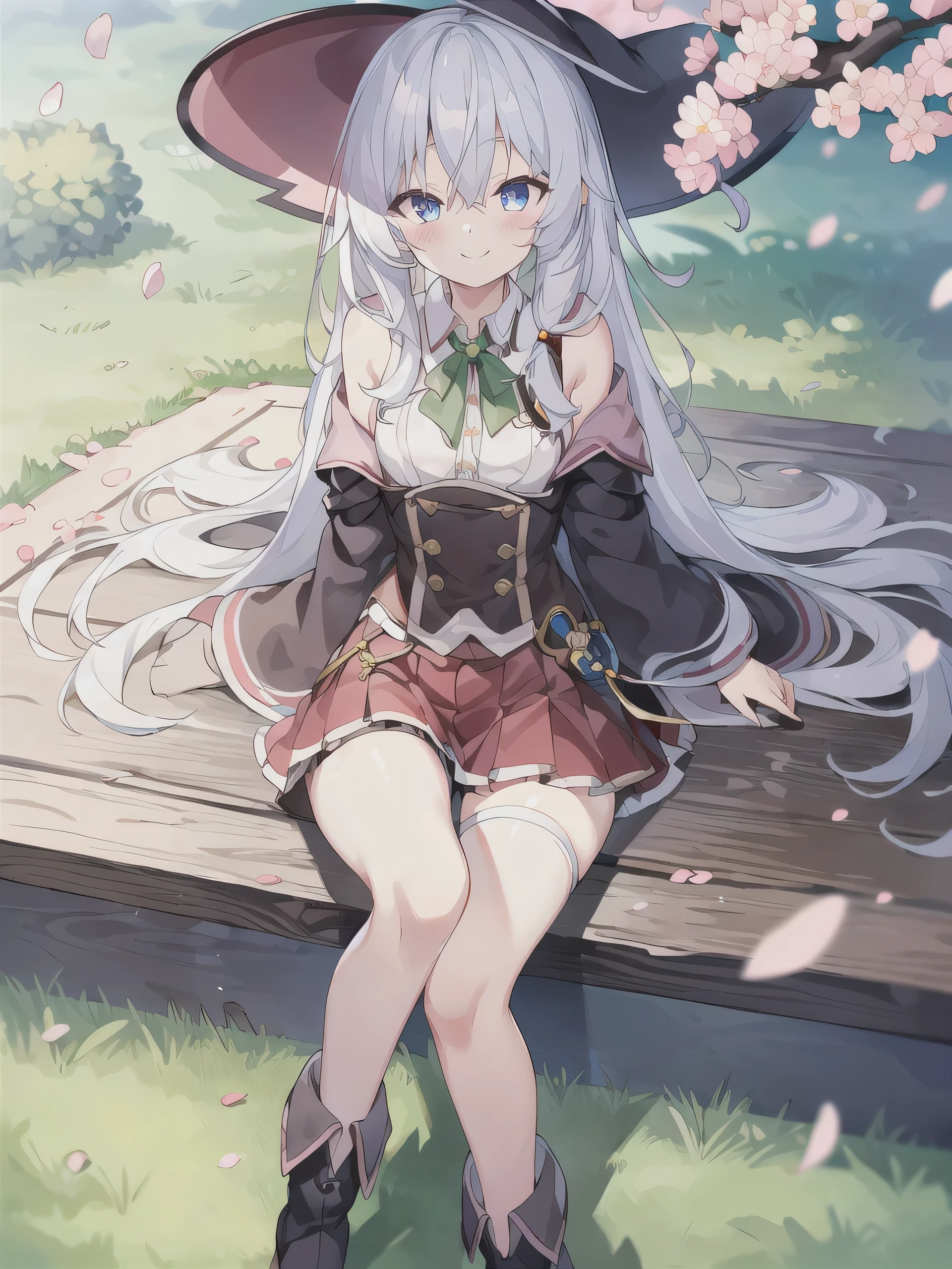 ONLY ONE GIRL ,White hair, long hair, eyes:1.5), ( Medium Chest :1.2),
red skirt , skirt ,Suspenders, Show, skirt,boots,Show your knees,The skirt has wrinkles ,rest, special skirt , skirt, Seto Fuku,Low-cut,boots,cleavage rest ,watching the audience,lie, Protruding Nipples ,lie着,grassland,Outdoor, sunshine, Smile,With a smile, lying on the grassland,Under the cherry blossom trees,Cherry blossom petals in the air,
( masterpiece:1.2), is the best quality , high resolution , Unity 8k wallpaper , (illustration:0.8), ( beautiful and delicate eyes:1.6), with extremely fine facial details , perfect lighting , extremely detailed CG , (perfect hands),