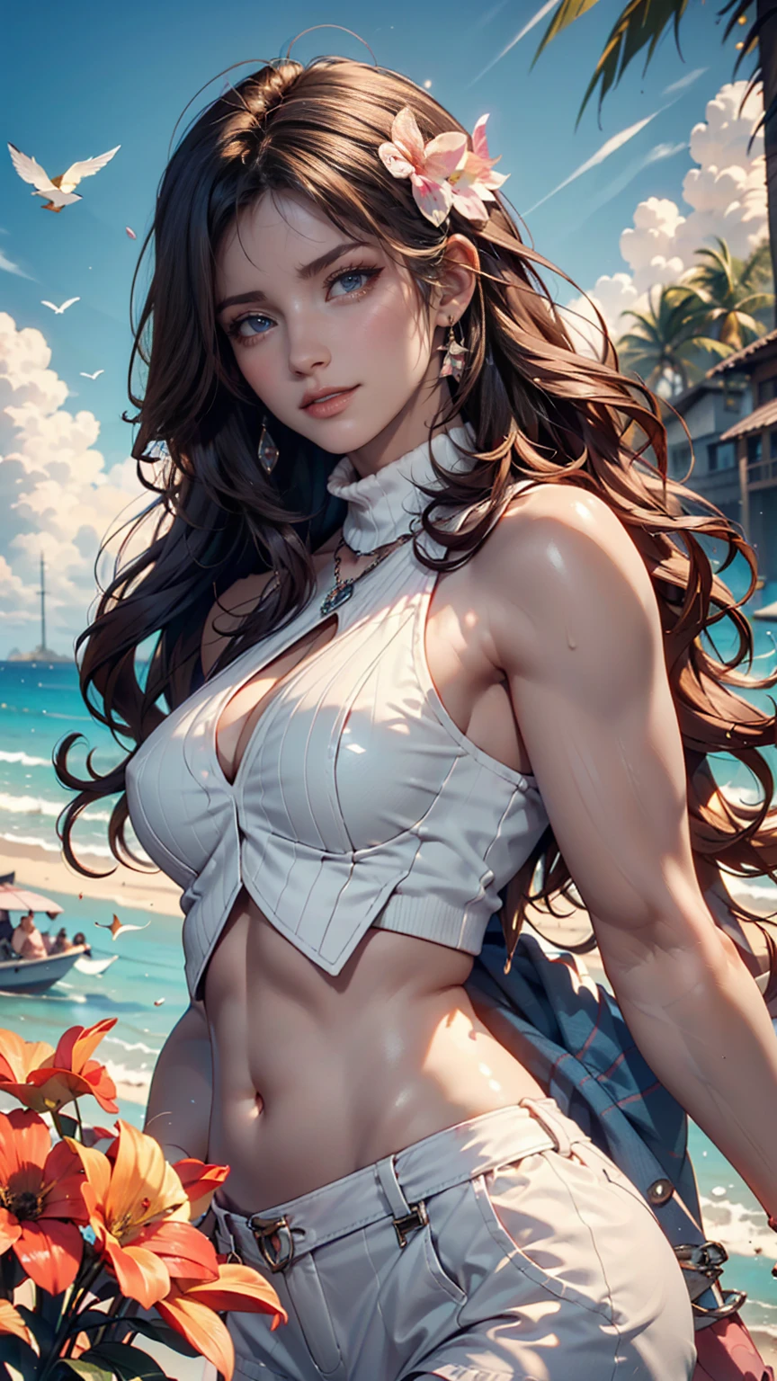 (very slender, incredibly toned body:1.3), wide hips, huge perky ass, very tanned white skin, long jet black hair, hair in crown braid, blue eyes, (most beautiful Mediterranean woman on earth, detailed face and eyes:1.5), looking at viewer, masterpiece, best quality, shallow depth of field, 8K HDR, huge breasts, 85mm photo, shallow depth of field, tack sharp, solo, 1girl, (extremely close to camera, downblouse, cleavage:1.2), centred in frame, facing camera, from the front, plump full lips, exaggerated hourglass physique, zero body fat, muscle definition, striations, broad shoulders, deltoids, tiny waist, long lean torso, real hands, (extremely seductive, ancient Greek goddess, white toga, flirtatious smile, mount olympus, starry night, dark setting:1.2), SlightMuscle