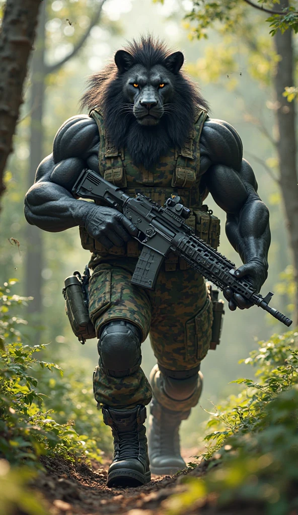 Photorealistic, high resolution, 1 malay woman in hijab, Solo, Hips up, Snow background,view the viewer, (Detailed face), White hijab, SWAT vests, sniper rifle handle, Black military uniform, bulletproof vest, Holding an assault rifle, M16, Inside the city, Very detailed, Perfect face, Black eye, jewelry