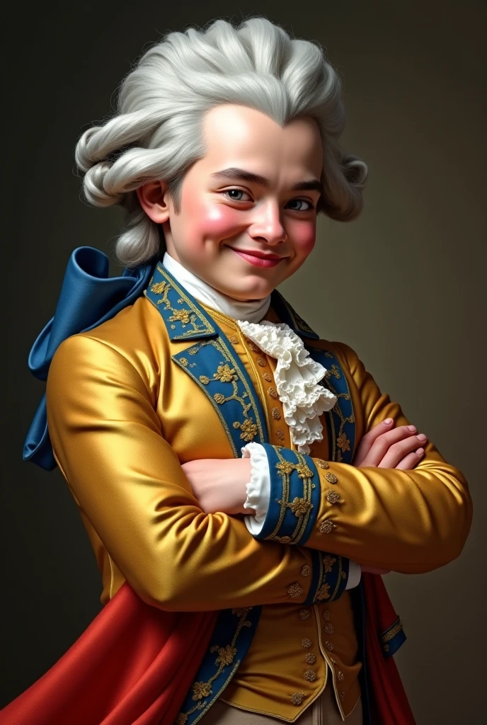 John Singleton Copley Style - Cute George Washington in White house but at the age of 1 year old