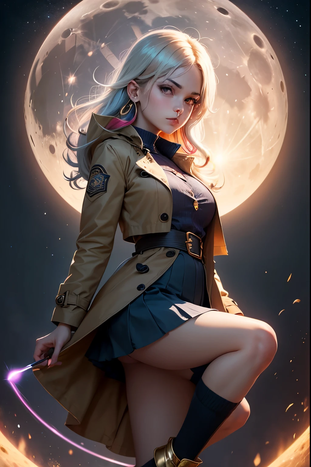 masterpiece,best quality,highres,ramius1,1girl,full-body,
Floating in with the universe,
leager breasts,
<lora:add_detail:1>,
<lora:SeceliaDoteLORA:1> Secelia Dote, short hair, SeceliaUniform, asticassia school uniform, partially unzipped, green shorts, white thighhighs,