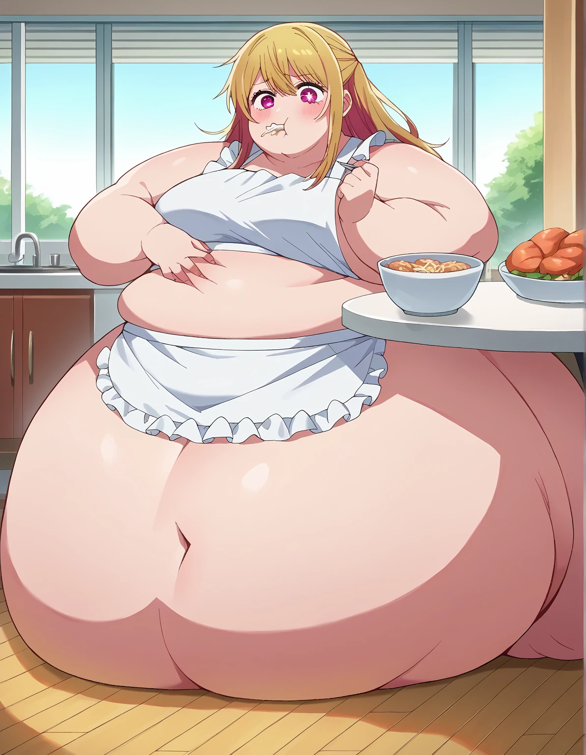 fat, large belly, big belly, very fat, large stomach, chubby (best quality, masterpiece), fat belly, at, large belly, Tsunade,fat, large belly, big belly, very fat, large stomach, chubby (best quality, masterpiece), fat belly, at, large belly, standing, grabbing belly, very fat, large stomach, chubby (best quality, masterpiece), thanksgiving, wearing sweater, grabbing belly, sitting down, table with of food, table tons of food, lots of food, holding belly, table with food