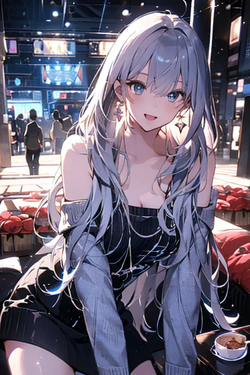(The appearance is dirty:1.3)、(at night:1.5)、(Chest and:1.4)、RAW Photos, Highest quality, High resolution, (masterpiece), (Photorealistic:1.4), (Mole under the eye),Anime Cosplay, Sharp focus, Hmph, 8k resolution, Intricate details, Depth of written boundary, Highly detailed CG Unity 8k wallpaper, Front light, woman,Age 25、 smile,smile、Bangs covering one eye、(Tying up hair:1.5)、(Medium short rainbow hair)、(Casual Suits)、blue eyes,(Downtown at night:1.5)、(walk:1.3)、(Full body description)、mobile phone、(From the back:1.2)、Shining World、illumination、Midwinter