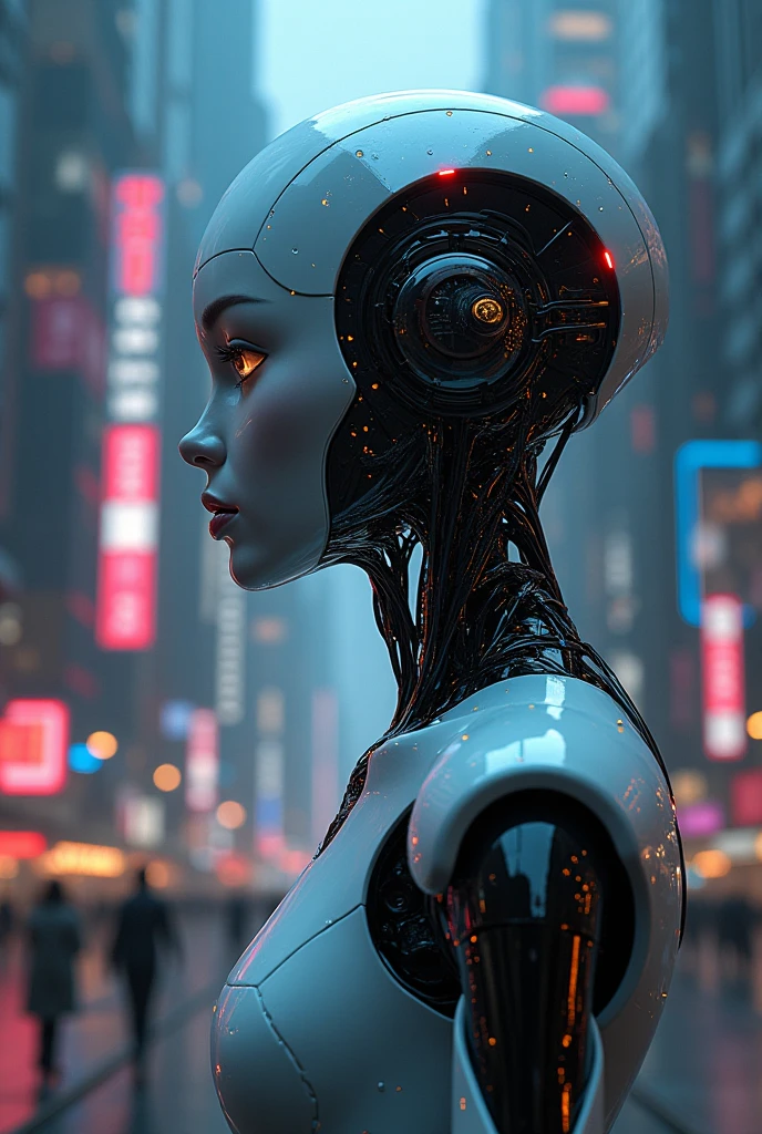 A robotic japanese school girl