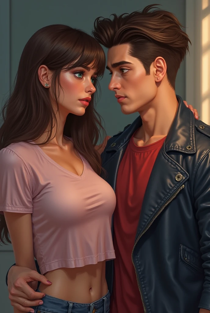 Busty Mother and cute teen 18 years old son
