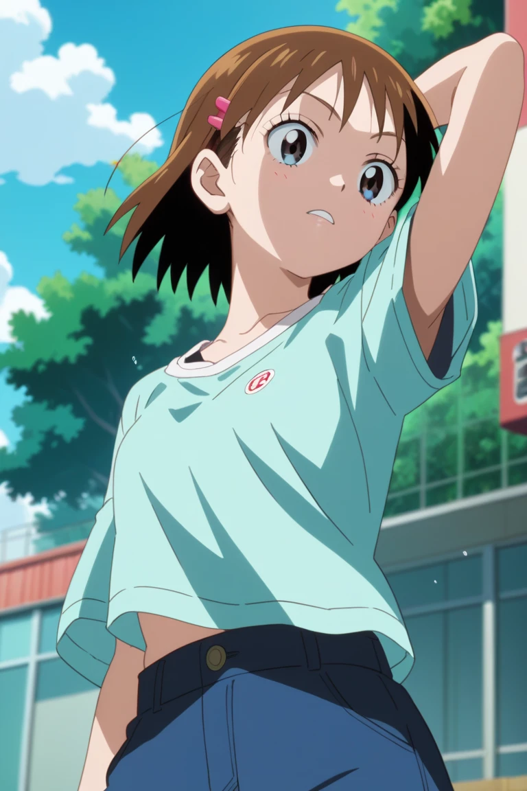Browsing Caution、(Swollen breasts:1.5)Crouch down、Urinating、I'm leaking、
Yoshida Ayumi,One girl,10 years old、Brown Hair,short hair,,blue eyes、Red headband、Show Viewer,White school swimsuit for elementary school students made in Japan、Blush and laugh、blush,in doors, clavicle,door、blue sky,White cloud,outdoor、street、Burning a masterpiece,8k unity wallpaper、Anime key visual、Highest quality,High resolution,ユニティ 8k 壁紙
shape:0.8),Anime Coloring,highly Detailed face、Fine grain、Growing Eyes、Shiny skin、Fine skin、White skin、dense skin、Detailed Hair、Very elaborate legs、Perfect lighting,Detailed CG,Detailed skin、Detailed face、Fine grain、Glowing Eyes、dense skin、Shiny skin、(Perfect hands,Perfect Anatomy),High resolution(Detailed Friction),Thin limbs,Delicate curves、Graceful Hands、shape:0.8,