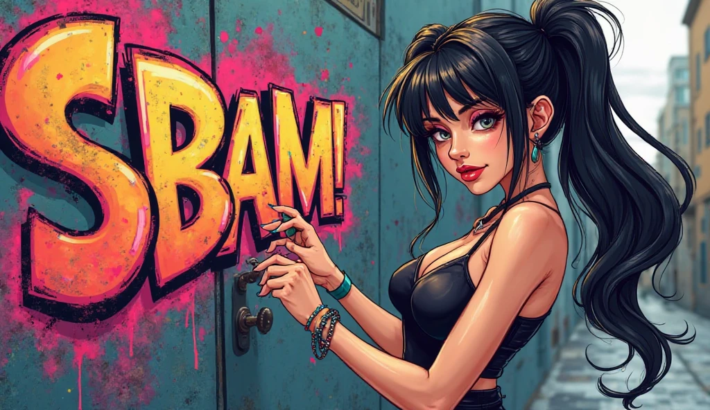 Make a futuristic logo with the name GIRL GANG