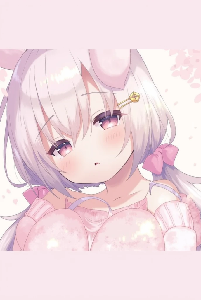 1 Girl, Long Hair, straight, Pink Hair,Pink bunny ears, Animal ear hair, Red eyes、Different world, cherry blossoms, Bunny girl, Portraiture, High Contrast, Official Art、smile、Looks happy、smile、Highest quality, High resolution、Beautiful hair details,masterpiece,Highest quality,((Put your hands behind your back)),Beautiful Eyes,Fine skin,Leaning against a wall,Cinema Lighting,Written boundary depth,cute, feet2Book、arm2Book, Eye for fine details, (anime, 8K, masterpiece, Highest quality, Highest quality, beautifully、beautiful, Professional Illustration, Very detailed, Perfect lighting, Perfect Shading, Perfect sharpness), Black rabbit、trump card、Wink、Big eyes、Big Breasts、Her cleavage is visible、naked、Open your mouth、trump cardを手に持ってる、With skyscape as background、forest、Light blue inner color hair、Blue-purple inner hair、trump cardと握ってる、smile、Embarrassed face、Slightly red cheeks、skirt、Underwear only、erotic、Big Breasts, uniform,One person