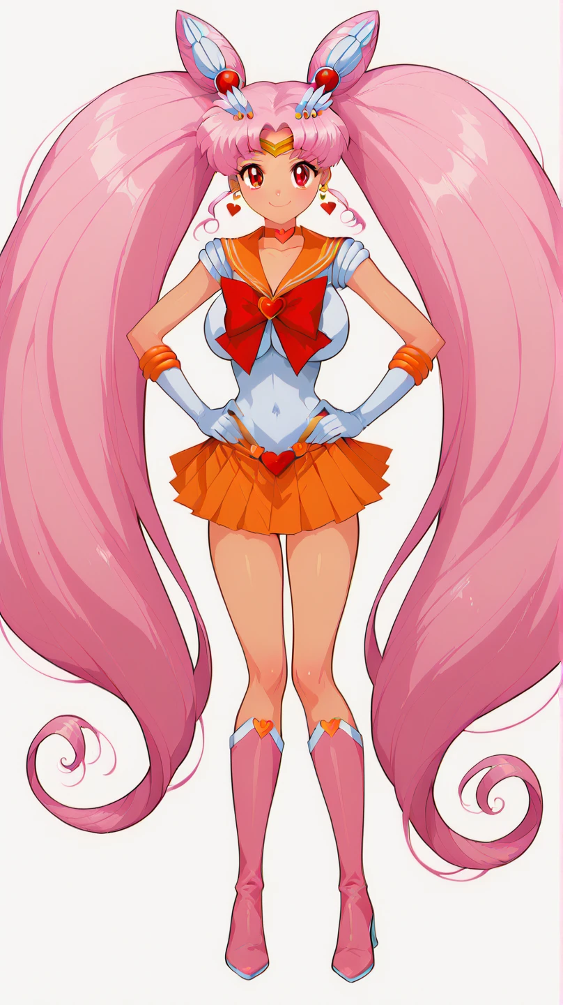 Full body view、Chibiusa、Sailor Moon(Chibiusa)、Full body view、Chibiusa、Sailor Moon(Chibiusa)、Spread your legs、 NUDE、smile、Raise one leg,very cute,muscle、big eye,tear、high kick,high quality, high heels,lolimanko、、Spread your legs wide,One Girl