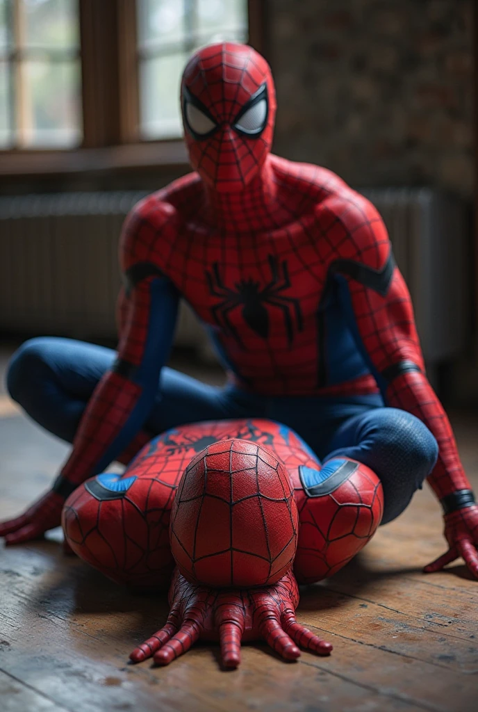 Naked spider-man masturbating gay