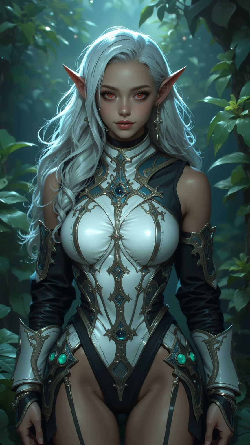 Old Warrior woman, Tarot card, mystic, floral borders, jungles, photorealistic , detailed, no cartoon