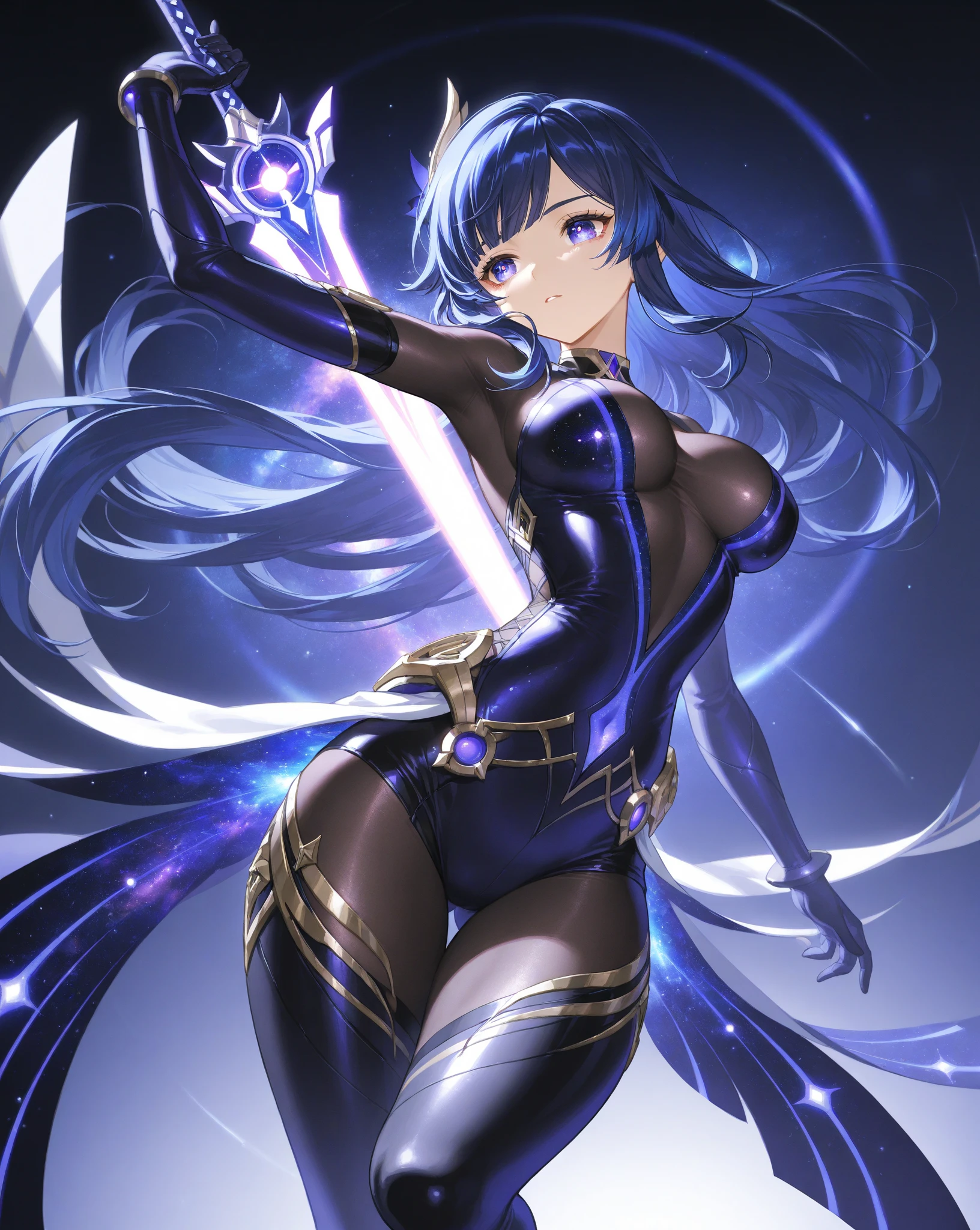 tmasterpiece, best qualityer, Kizi, slenderness, blue color eyes, hair color, Rainbow art, Unfold your long blonde hair, White skin of the, Blood vessels in the arms and chest, mediating, Bonito, Sexy, Near future, Cyberpunk, Spichini, uncovered skin, natta, psicodelic, Trip, extremely colorful, Temas Paisley, spread their legs, Mechanical left arm, full bodyesbian, Superman S symbol in background.