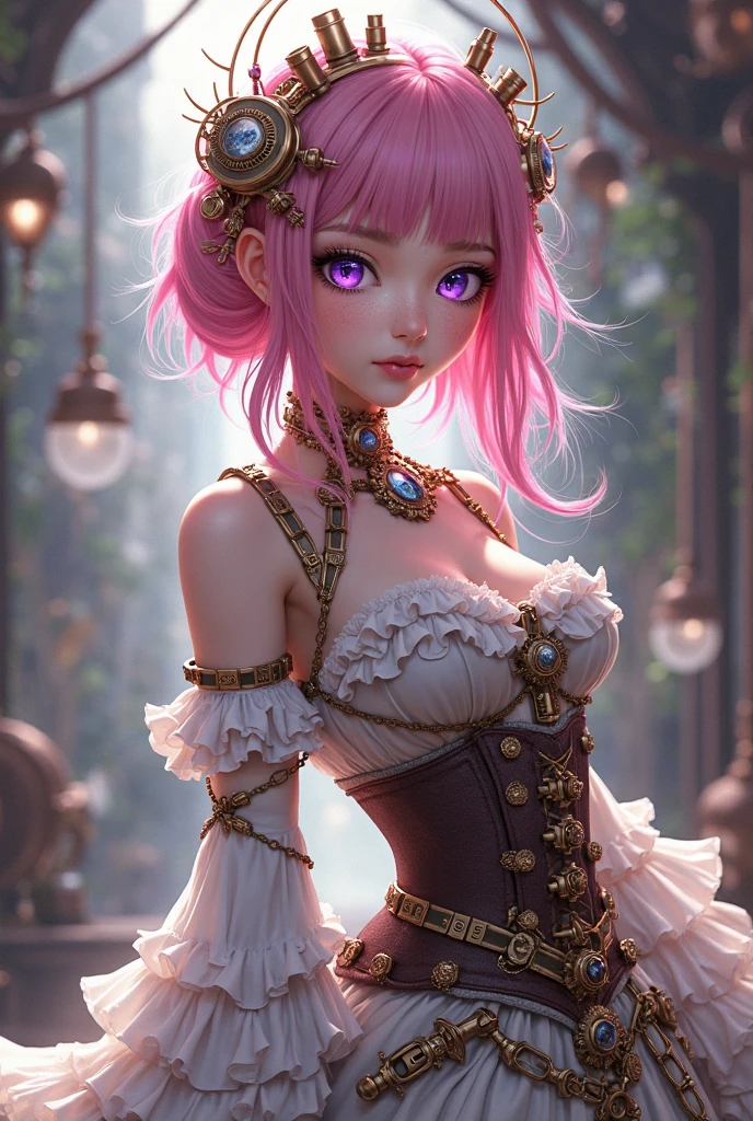 (La mejor calidad,A high resolution,Ultra - detallado,actual),Ariana Grande, (in the style of Tim Burton:1.4) , (mini skirt pink gothic :1.4) , (a hyper realism gothic anime girl:1.4) , (a punk rock creature:1.4) , cheeks flushed with colour, dark lips slightly parted, High cheekbones, surrounded by flecks of electrical sparks, (make up), high contrast, (better lighting, an extremely created and beautiful), (cinematic light), showy,,(Ruined dungeon ruins background:1.4 ), epic fantasy art style hd, 4K fantasy art, epic fantasy digital art style, epic fantasy art style, Fantasy Woman, epic fantasy art portrait, Epic fantasy style, hyperrealistic fantasy art, hd fantasy art, epic fantasy character art, epic fantasy art, in style of dark fantasy art, epic fantasy digital art,( cowboy pose :1.4), ,(Ruined dungeon ruins background caverna cueva pasillo :1.4 ), (detailed perfect anatomy :V2.1), (face detailed :1.4), (cinematic lighting :1.4), (bright colors neón ), (beautiful eyes detailed perfect :1.4), (skirt lifted by itself: 1.1), (skirt lift: 1.3), (showing white panties: 1.3), (Ariana Grande :1.4), More detailed 8K.motor irreal:1.4,UHD,La mejor calidad:1.4, fotorrealista:1.4, textura de la piel:1.4, obra maestra:1.8,obra-prima, mejor calidad,objeto Objeto], (detailed face features:1.3),(Las proporciones correctas),(Ojos hermosos azules:1.4 ),  (pose vaquero), (estilo encaje lingerie :1.4), (panties white mostrando :1.4) 