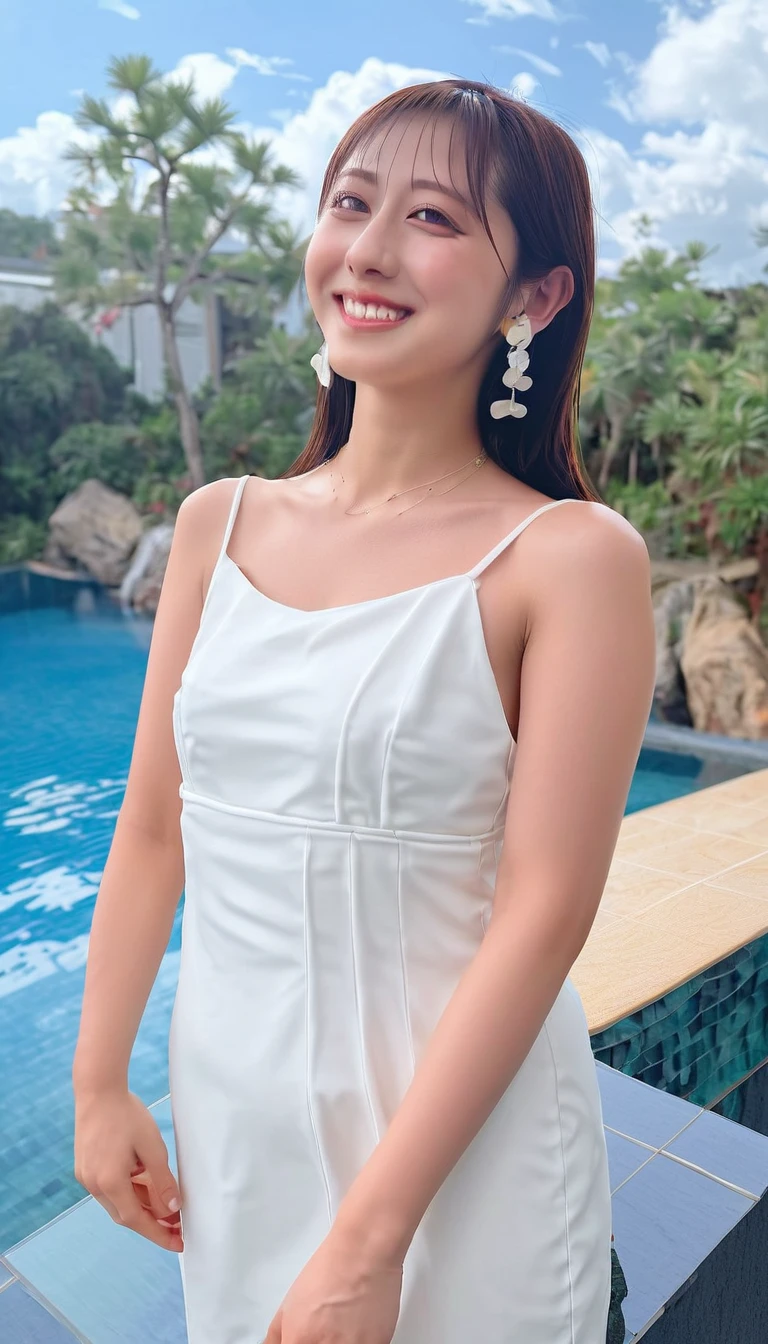 (8k、RAW Photos、highest quality、masterpiece:1.2)、(Realistic、Realistic)、1 Japanese girl、(((30 Years Old)))、(Short hair)、((Black Hair))、((White Lingerie))、((Huge Breasts))、((Petite Woman))、skeletally correct