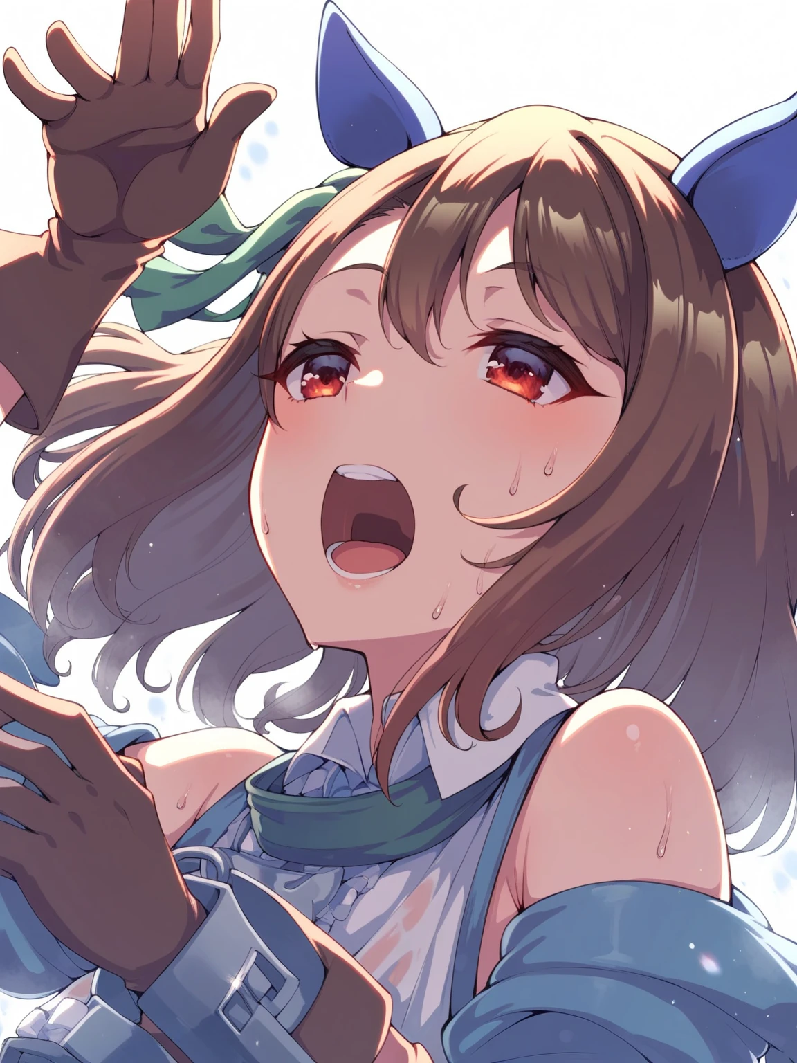 girl,Face close-up,Eating a brown dildo,deep throat,Ecstatic expression,Drooling,Her head is held down by a man,morsel,deep throating,Eat deliciously,Licking a dildo,