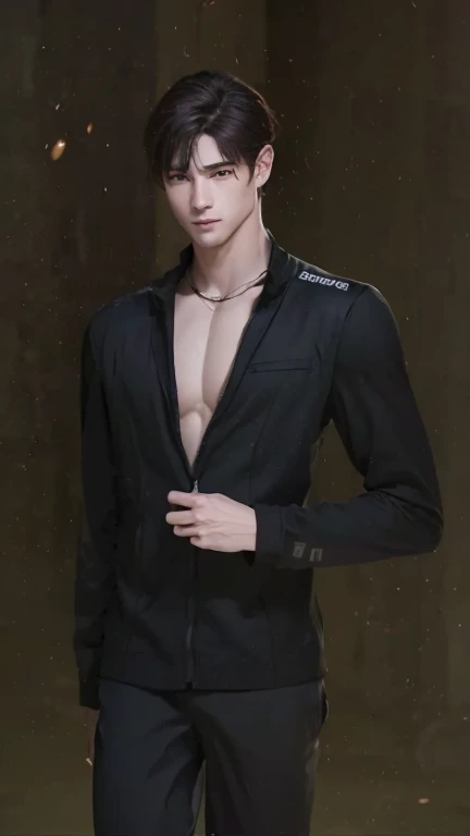 Boy lifts his shirt