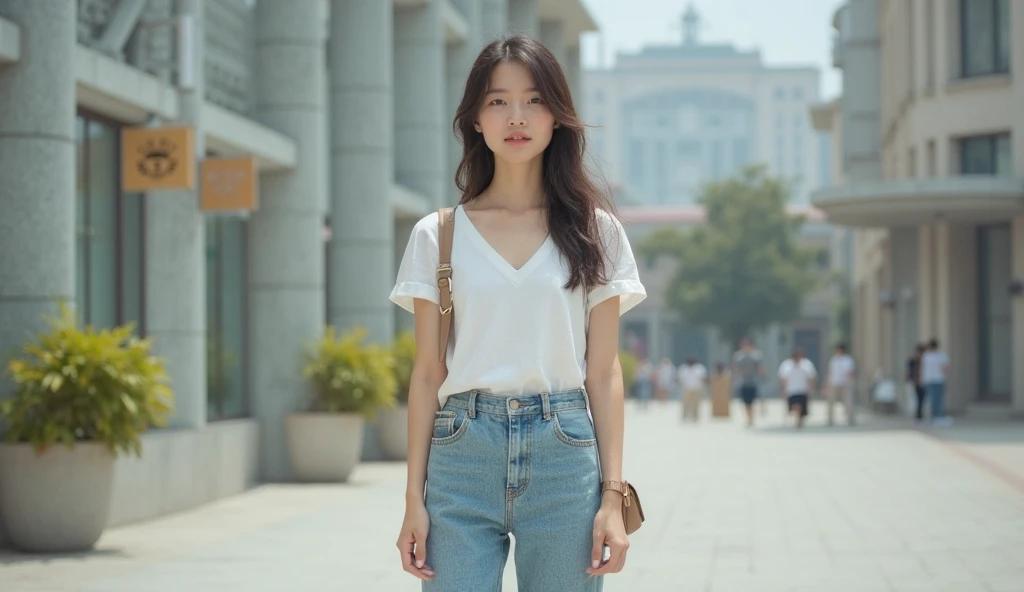 Summer barbecue、Woman sitting on chair wearing hat, fine white shirt, wearing a white button up shirt, in a white shirt, in a white shirt, Wearing a white shirt, wearing in shirt, Wearing a light shirt, digital art of an elegant, Wearing a blouse, wearing elegant casual clothes, Wearing a white blouse, White shirt、Denim miniskirt、Small bust、short-hair、a necklace、耳Nipple Ring