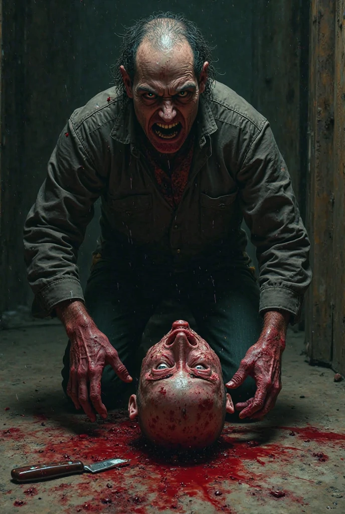 Psycho eat human body 