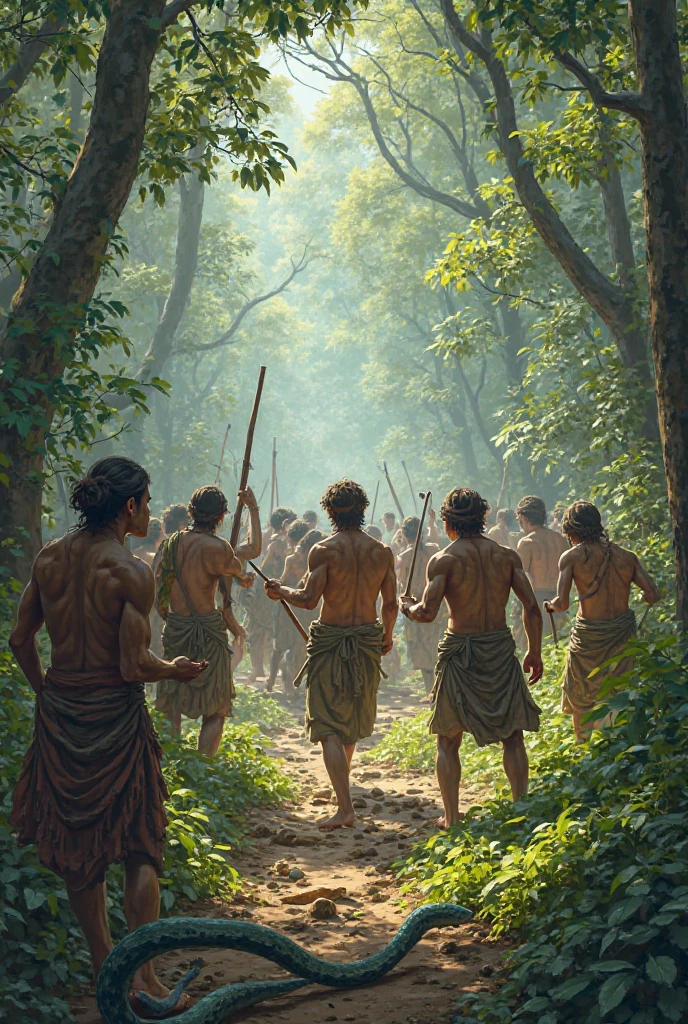The history of sport begins with the human race's need to run, search for food, protect or hunt, and these physical activities have evolved into regulated and organized sports disciplines that are the ones that prevail today. Generate an image with that