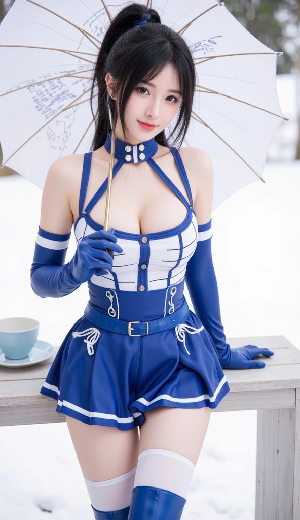 sexy girl, Beautiful face and perfect body, showing chest, wearing lingerie, mediuml breasts, Akira Toriyama Style, Wedel character, full body image.