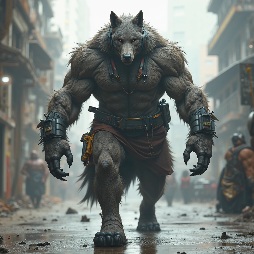 Create a dog man 
