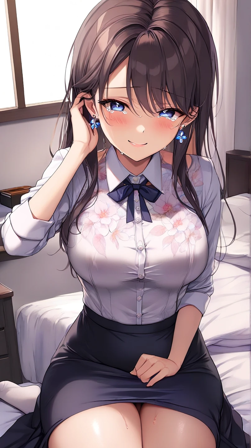 (((masterpiece))),(((High resolution)))、(((8K)))、(((perfect face)))、(((Japan beauty)))、20 years old、(((beautiful face))), (((panty))), ((top quality eyes)), ((detailed texture)), ((high resolution face)), (at the rocker room), ((cute smile)), ((leaning forword))