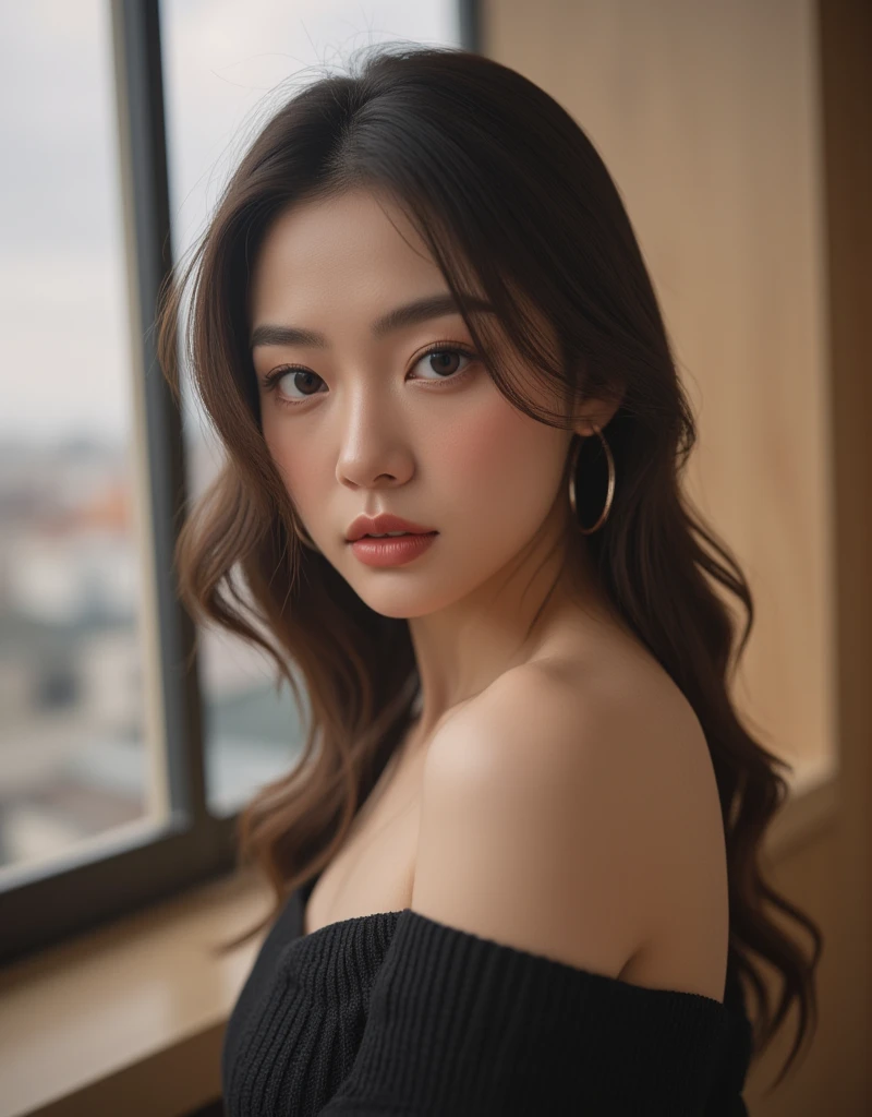 Realistic photography, beautiful woman ,chubby