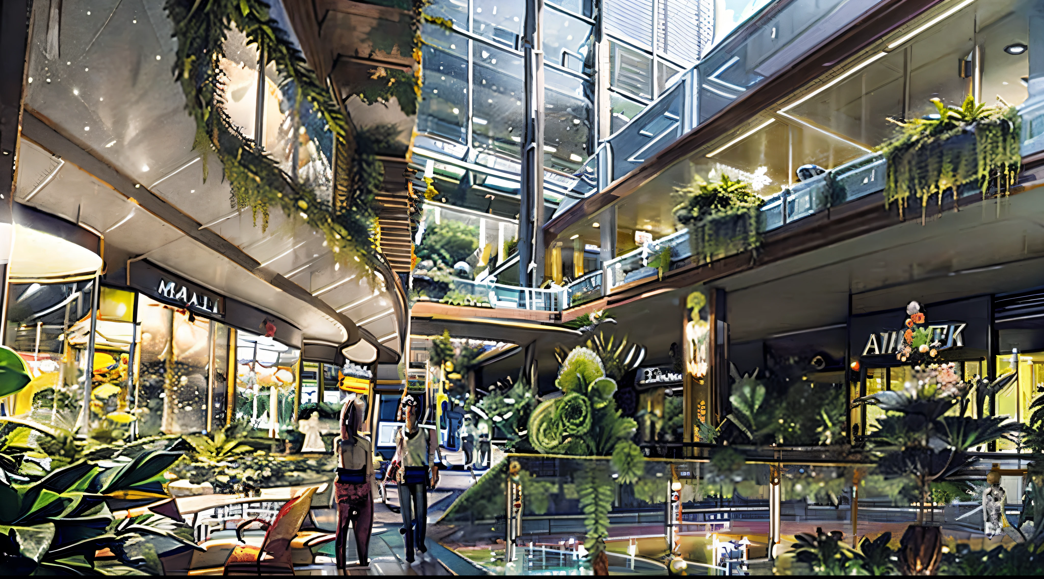 A mall,Transform into a biochemical zombie laboratory,Three layers,A small number of plants,There are tons of zombie labs in the mall