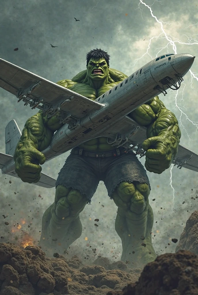 hulk on the plane