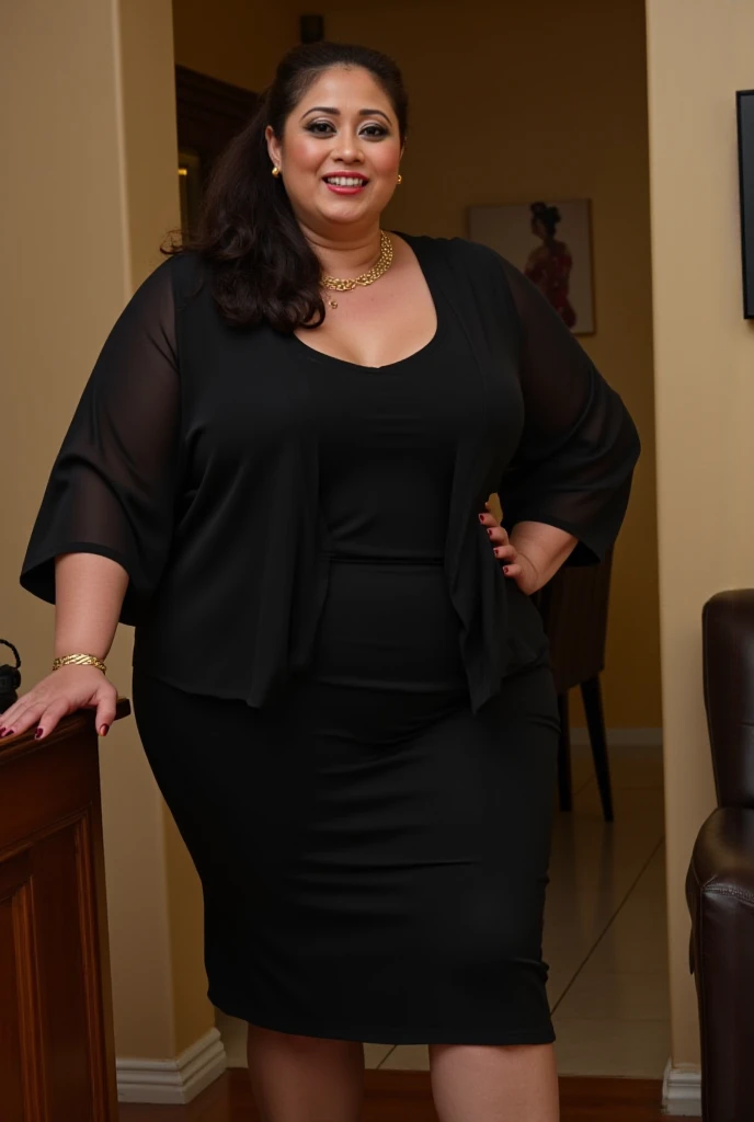 Mistress over 55 years old, Plump figure，Homem-Imponente, Wrinkles, Intimidating woman, Palatial woman, beautiful thick female, Thick legs, Noble, sexy dominant pose