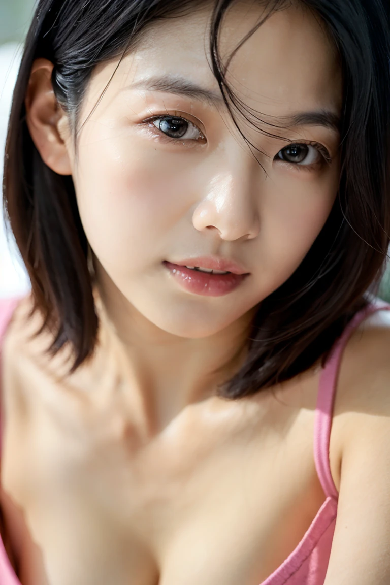 25-year-old female、the body is slim、(Exposing the breasts)、(Exposing the breasts)、全naked、naked、(Small breasts)、bangs