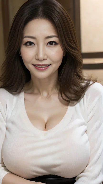 Mature attractive sexy woman,50 years old, ((kimono)),((Vine color))、,Shut,((Big Breasts:1.1)),(Facial wrinkles:1.3),light makeup,Light brown hair,Long Hair,(Full body photo:0.85),(Emphasize big buttocks),8k, RAW Photos, Highest quality, Laughter,masterpiece,Highest quality、A kind smile、A captivating gaze、Random Hairstyles、Japanese-style room、Shoji Screen、lanthanum、((naked))、((全naked))、((Beautiful areola))、((kimonoがはだけている))、Tabletop、Show your underwear、
