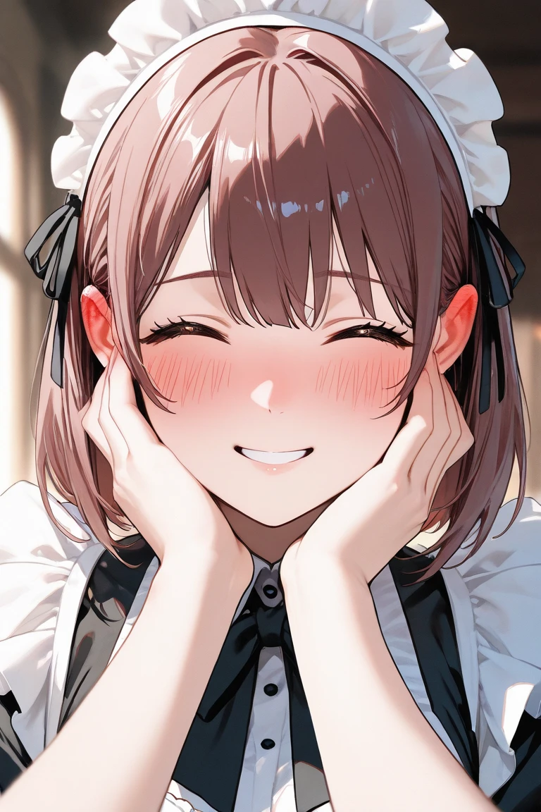 She puts her face close to the dick and smells it，She gets excited by smelling penis，A man has an erection next to the girl，She is having an affair，smile，She is so excited she can't think rationally，She doesn't touch the penis，The man stands motionless，(only 1 girl)