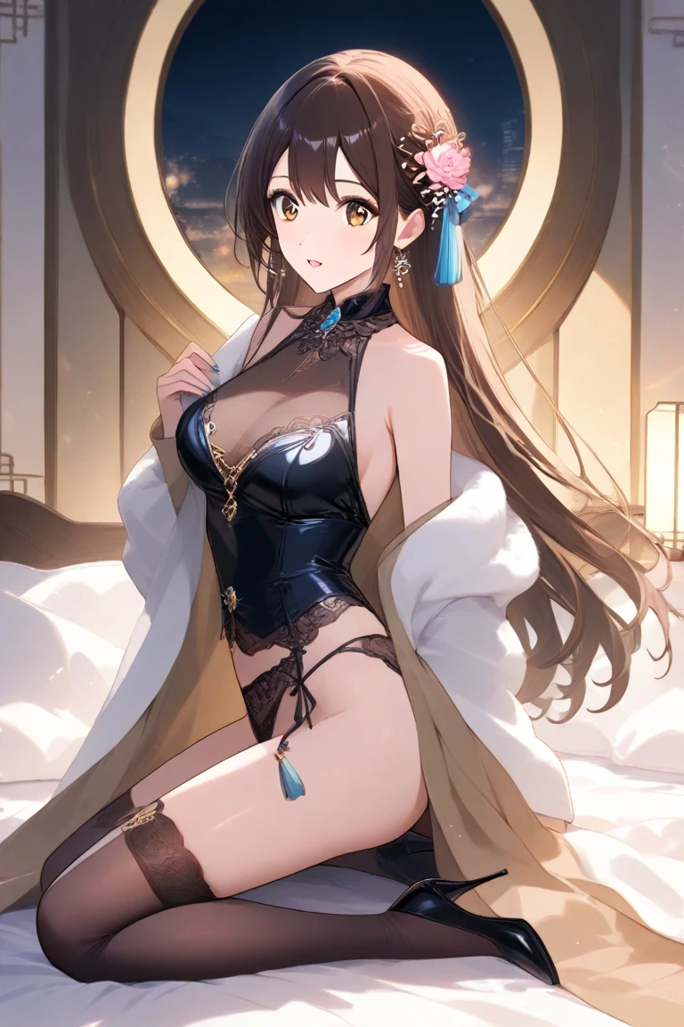 (((1girl))), ((best quality)), ((masterpiece)), ((ultra-detailed)), (illustration), (detailed light), (an extremely delicate and beautiful), (beautiful detailed eyes), (sunlight), ((extremely light)), ((extremely clothes)), (((hyper detail))),(((((front lighting))))),(((((front light))))),
((((quite adorable mystic underware)))), (((pale pink with many magical jewels))),
(very young novice girl), (((extra slender shape))),
(((whole body))),
(((sitting on the Magic Circle))),
(((wavy long hair))), ((((dark brown hair)))), (((long hair))),
(((dark orange eyes))),
aged 5 ((((())))), (((((very adorable young girl))))),
((condescending expression)), ((mischievous smile with sexual satisf)), (((extra adorable))), (((((extra slender shape))))),
(((((extremely beautiful detailed face))))),
(Dutch angle), (((elegant magic gloves)))