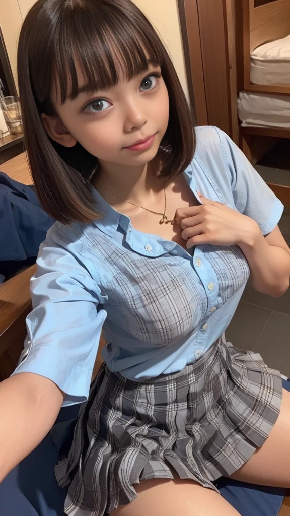 Junior high school girl、Flat Chest、