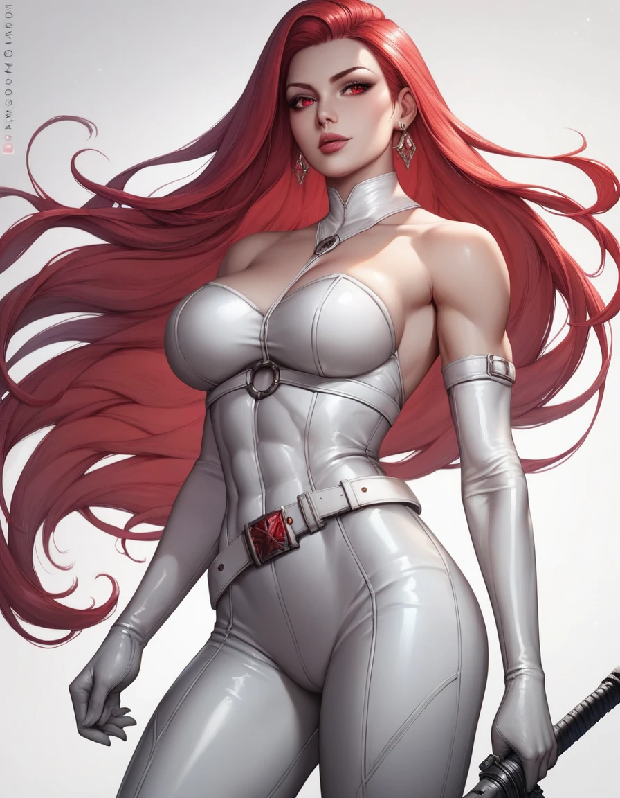 medium shot of a ((A sexy woman that looks like 50 yo Haifa wehbe with red hair )), (dressed as Jessica rabbit),8k, realistic
