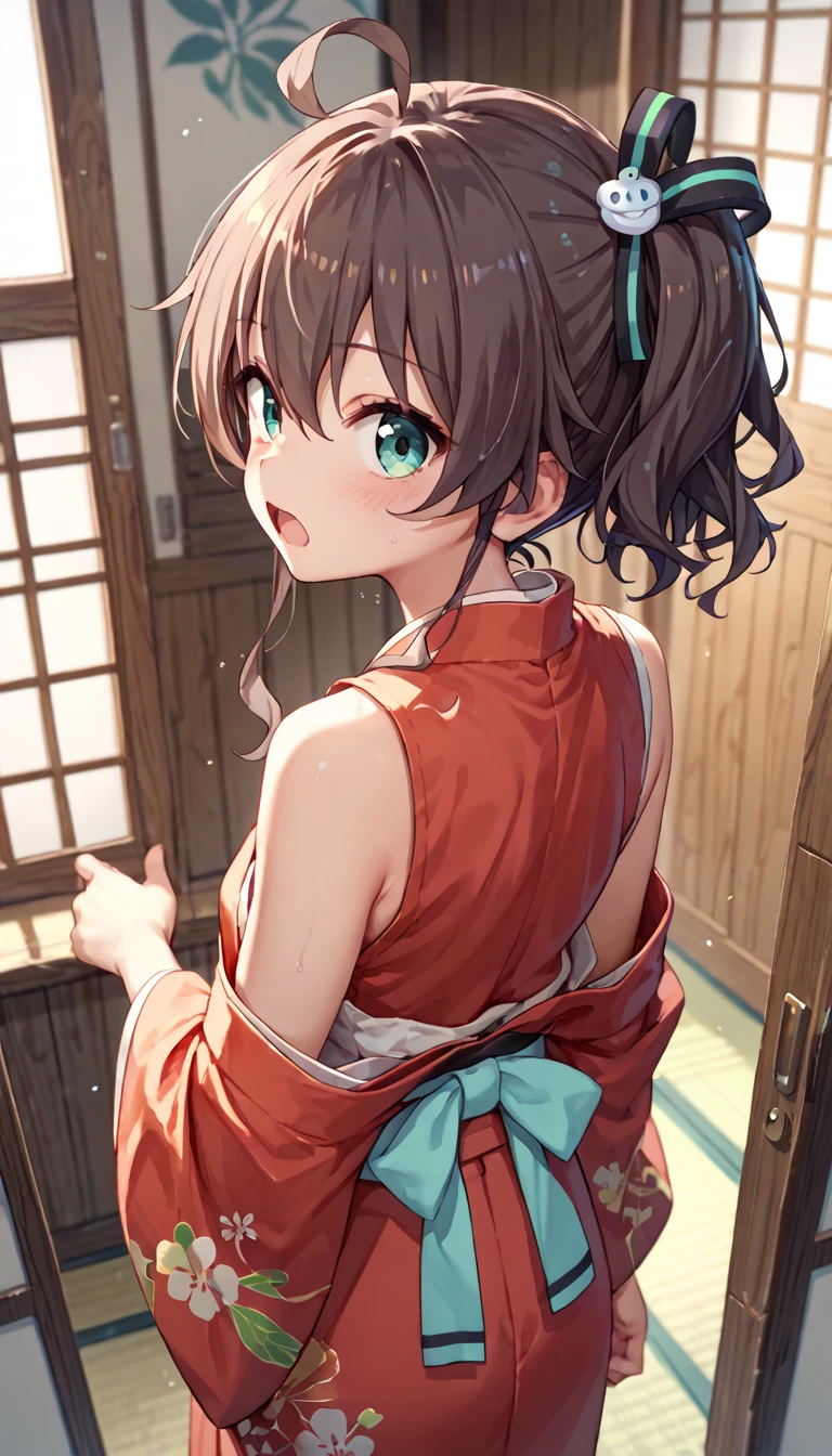pokemonmay, pokemonmay, blue eyes, brown hair, bandana, long hair,bandana, twintails, hair between eyes, (small breasts:1.2),
BREAK japanese clothes,kimono,wet kimano, yukata,cleavege,neckline,black choker,
BREAK looking at viewer, 
BREAK outdoors, onsen,night,steam,wet,stars,starfall,hot water,
BREAK (masterpiece:1.2), best quality, high resolution, unity 8k wallpaper, (illustration:0.8), (beautiful detailed eyes:1.6), extremely detailed face, perfect lighting, extremely detailed CG, (perfect hands, perfect anatomy),full body,laying on floor,from above,