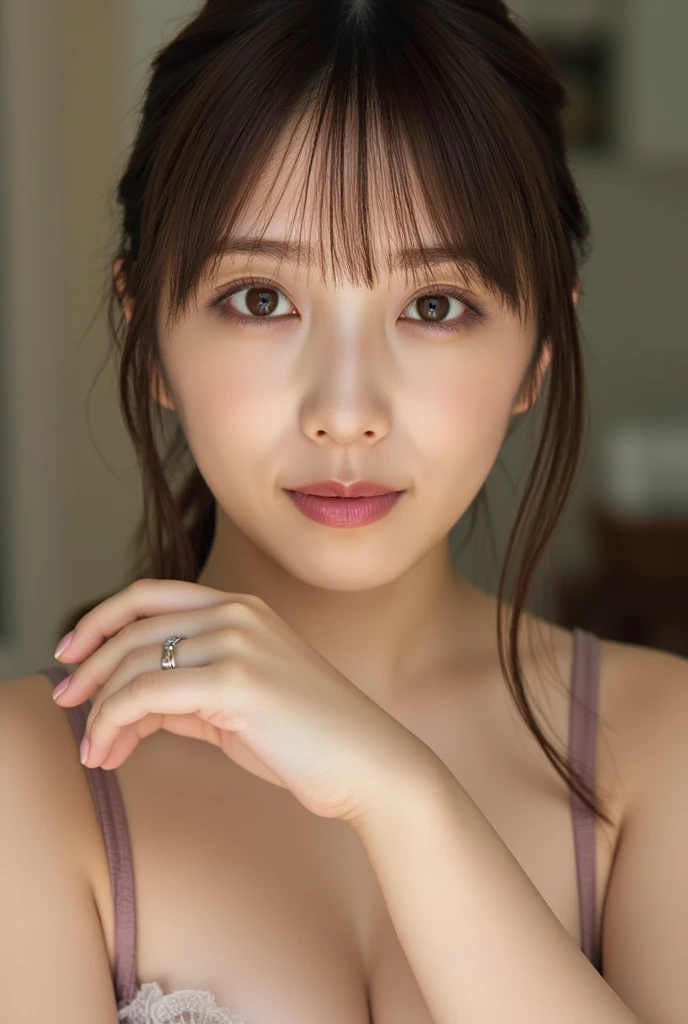 (8k, RAW Photos,Highest quality, High resolution:1.1), (Ultra-realistic:1.4),(Realistic:1.4), Realistic Face,Realistic Body,Realistic Skin,masterpiece,(cute:1.8), cute子たち, Cinema Lighting,Film Grain,Silver Necklace、,((Elegant hairstyle、Medium Hair:1.1)),Cherry colored lips,ponytail,Viewer, (Hair gets wet from sweat、Recurve the body、Drenched in sweat、Tranceの目:0.6),((Ample breasts、Trance:1.3)),Blurred Background, Eye focus , Bokeh,young, 85mm lens,young,Portraiture,Photon Mapping,Radio City,Physically Based Rendering,Asian,(Bedroom、Sit on the bed、masturbation、Put your finger in the vagina、Inserting a vibrator into the vagina、Panting、naked:1.3))