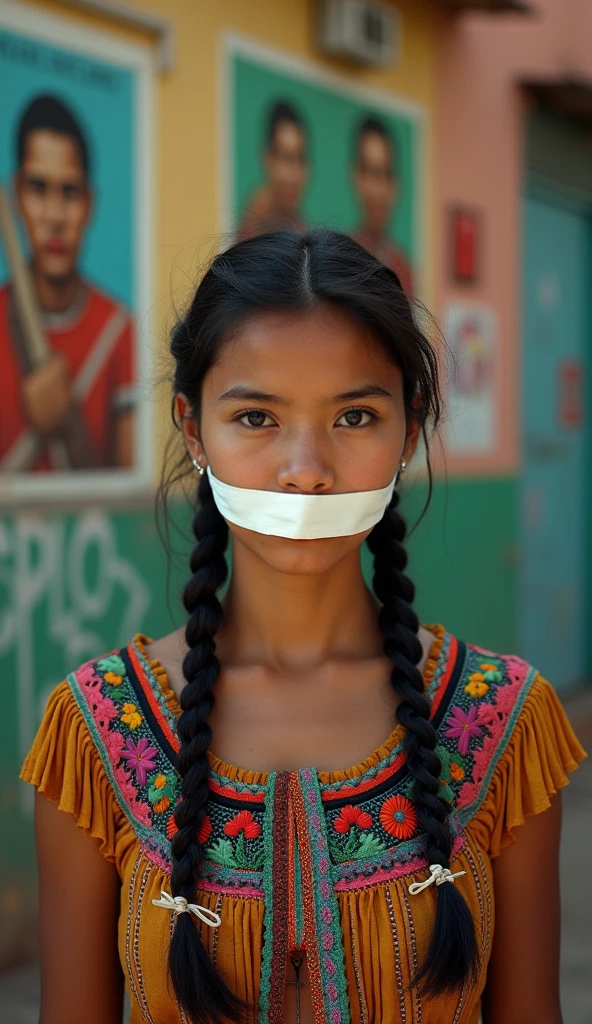 A indian girl gagged by a boy