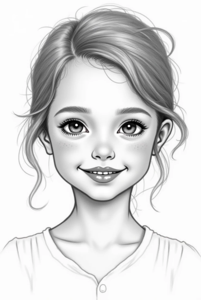 drawings for kids, less details, white and black