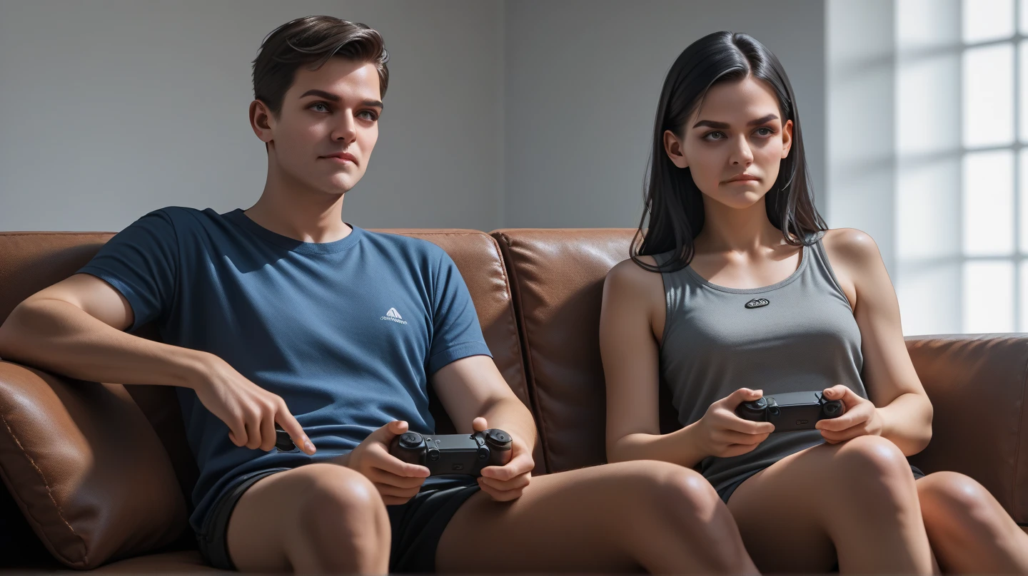 A gamer girl fucking a gamer boy