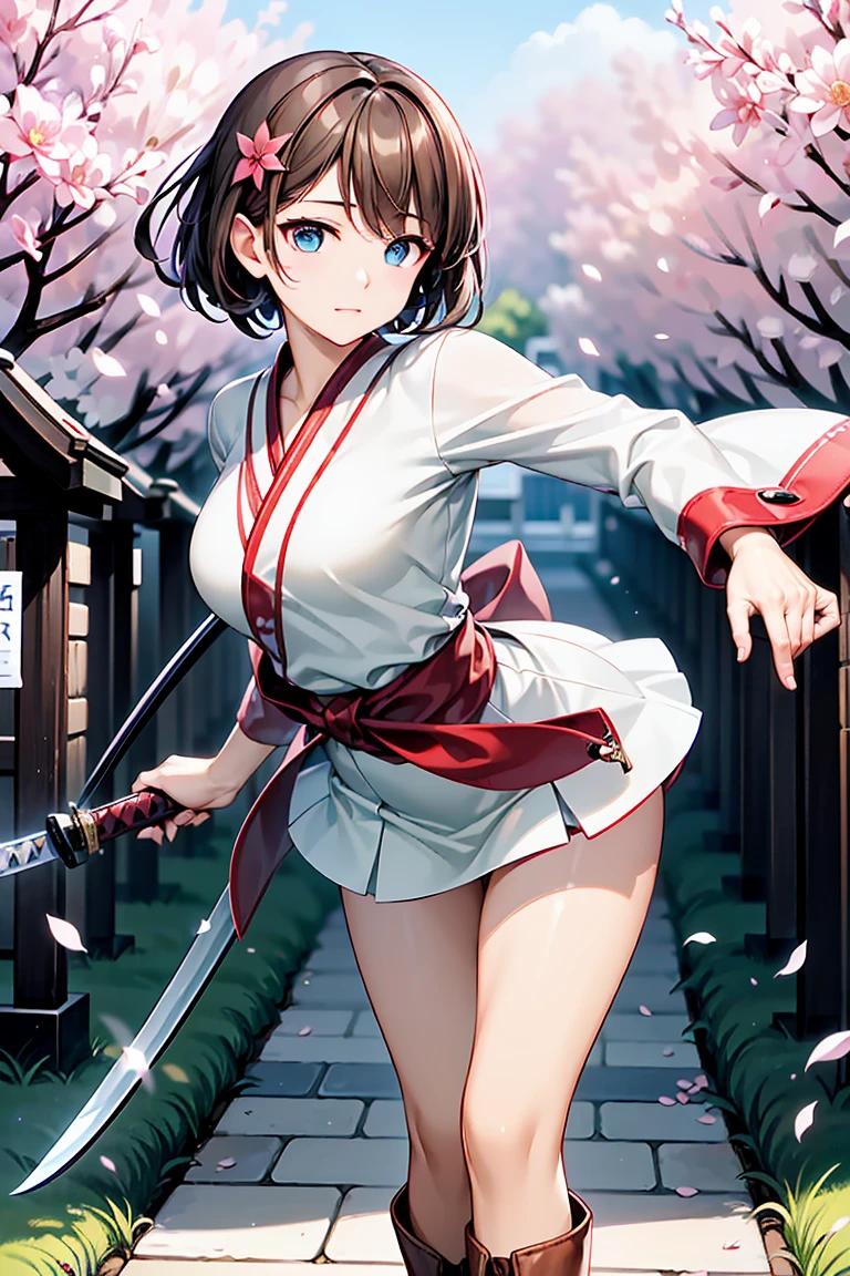 Woman with weapon coming out of body、kawaii、A magic circle appeared overhead and at your feet、moonlights、Back alley