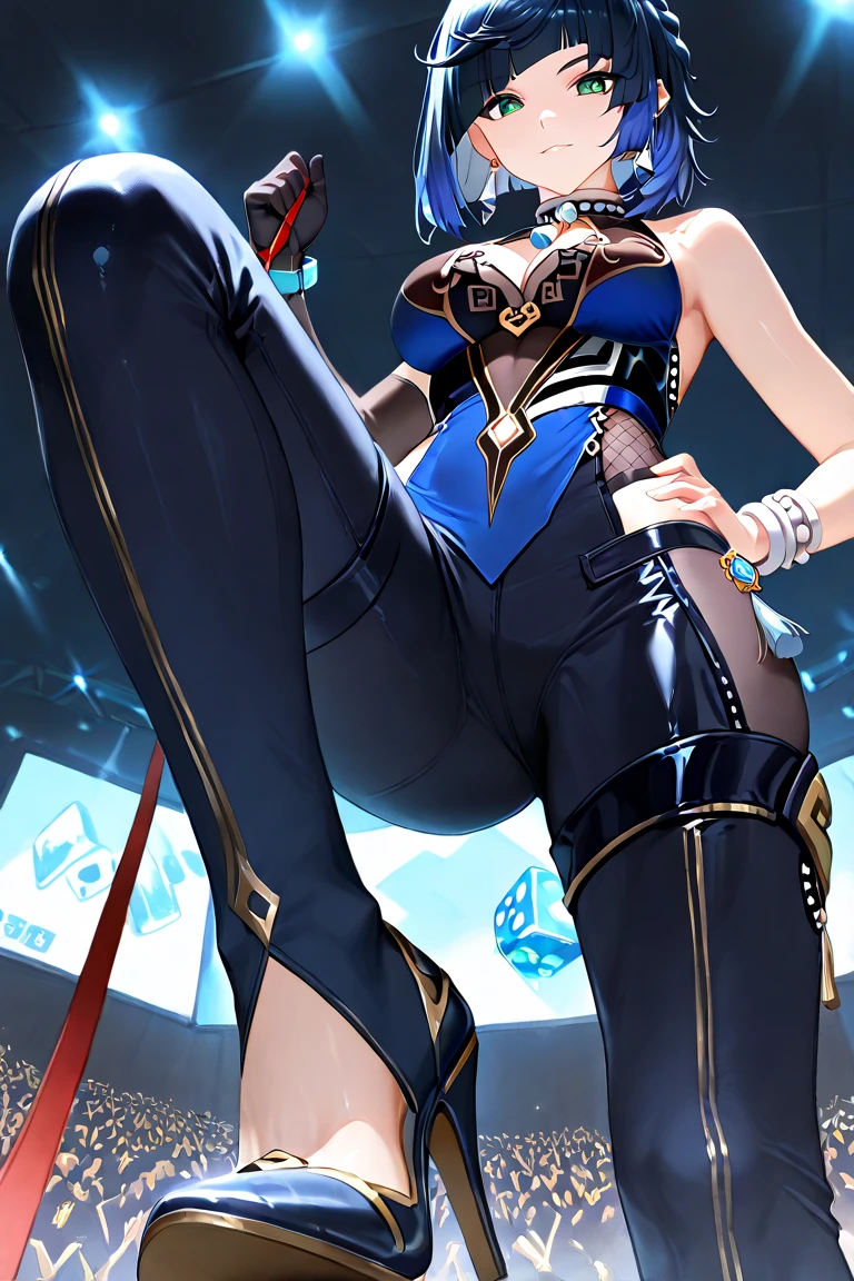 belo corpo,mulher jovem,short black hair , badass , colan,May,coxas torneadas,Evil Smile,juri han,chifres de cabelo,detalhes do corpo,low yellow lighting,raios de luz belo corpo detalhado
