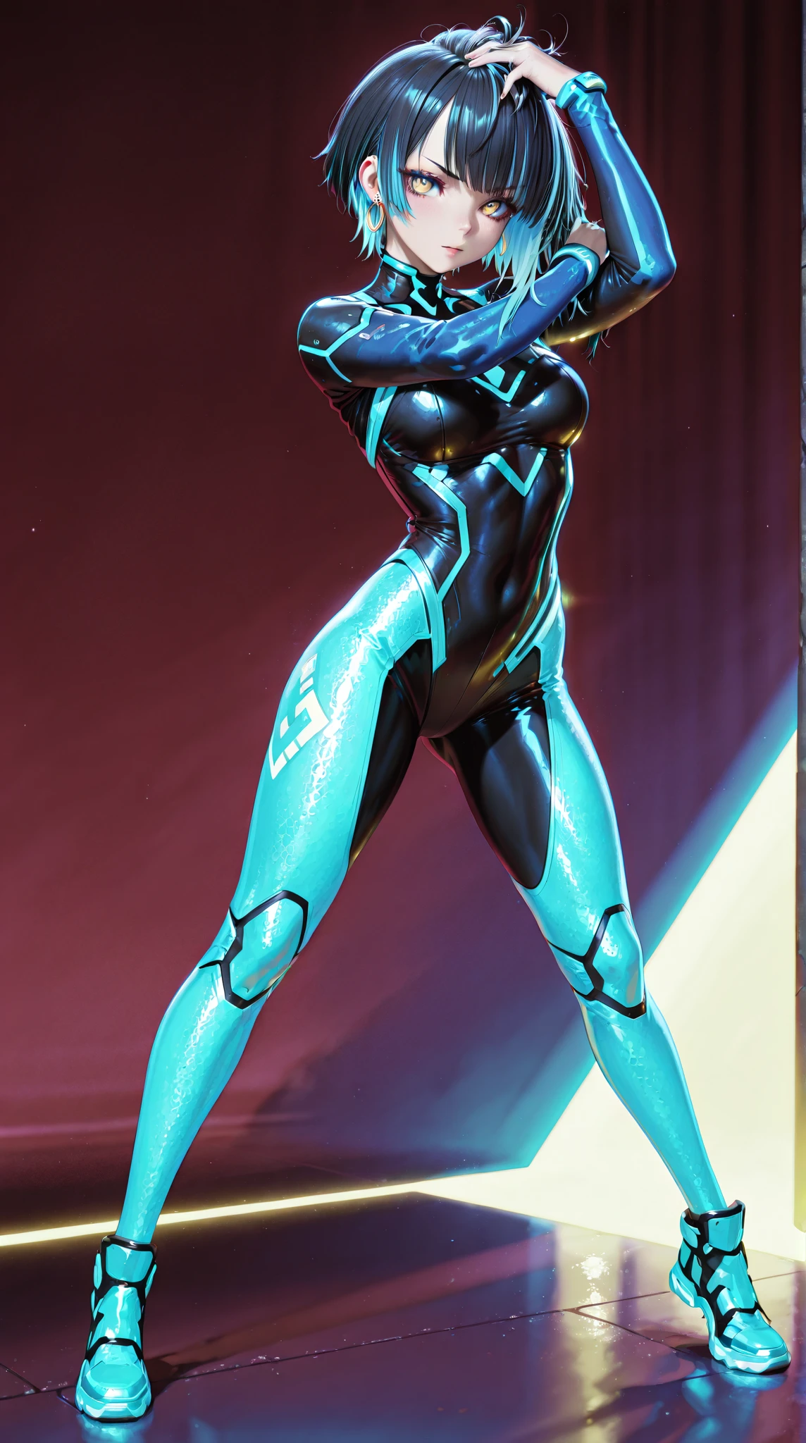 Futuristic Kung Fu Girl,Futuristic city background,Full Body Lesbian,Chinese Kung Fu,Sharp eyes,Distinct facial features,she ,The body is shrouded in purple mist,runes surround you,Martial arts action,Holographic Reality,Holographic Halo,Dynamic Blur,game lighting effects,Rim Light,Soft Light,映画のRim Light,Light is delicate,Beautiful martial arts, Sci-fi digital art illustration, The Art of Digital Kung Fu, Science Fiction Digital Painting, Futuristic Digital Painting, Futuristic concept art, In front of a SF cityscape, science fiction digital art, advanced digital cyberpunk art, Amazing Kung Fu Women