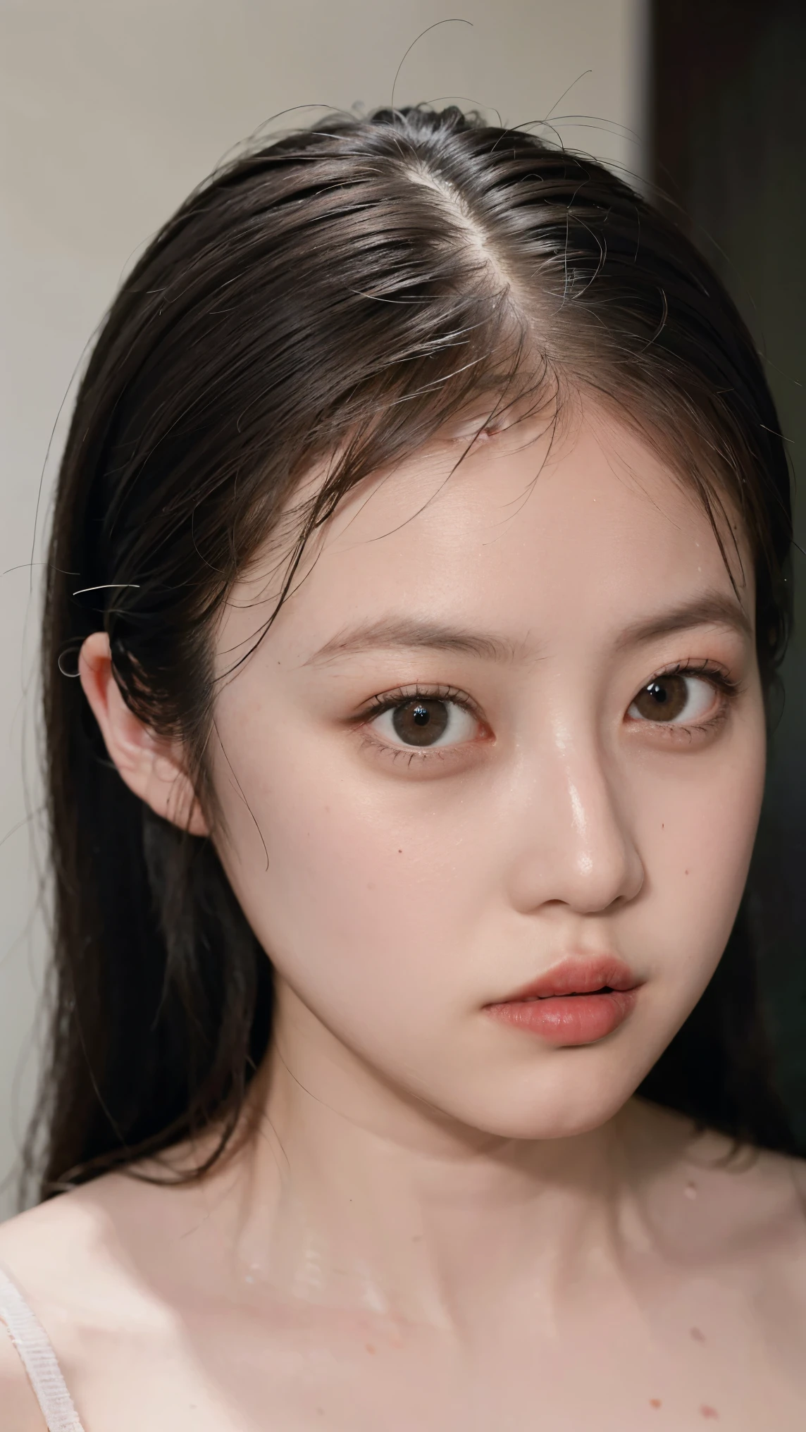 young Japanese female idols with sperm on their faces and cheeks, Intricate Details, sharp concentration, Alone, 1 girl, Focus on Your FACE, face close-up, staring at the camera, pale skin, detailed face, detail eyes, Seductive Eyes, Natural Makeup ,
(open your mouth, After blowjob、ejaculates in the mouth), indoor,