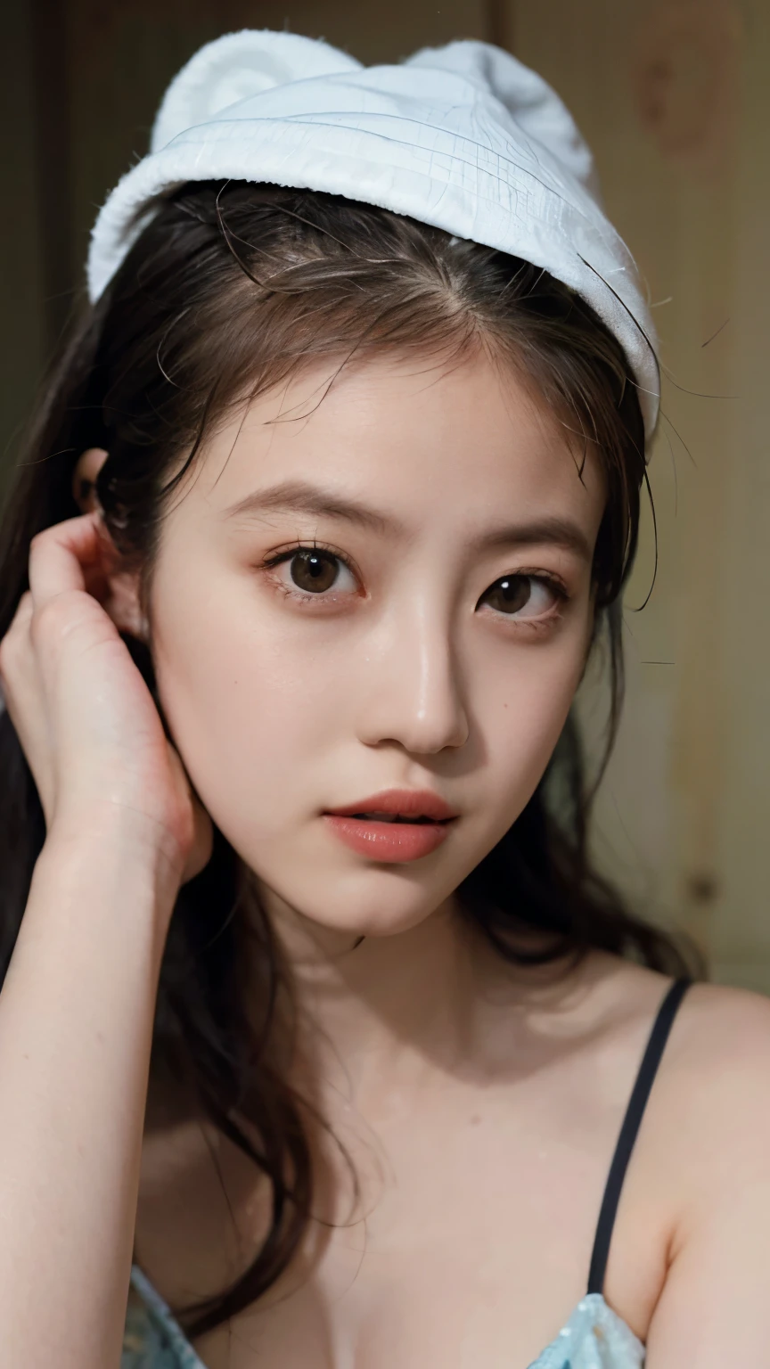 completely naked、naked、Bigger than normal 、Dcup size 、saggy 、erect nipples、can see pretty thick pubic hair、 completely nakedで立っています、(photorealistic), (photorealistic), very well detailed, one woman, (Korean beauty:1), (Japanese:1), perfect figure、smiles、 completely nakedで立っています、gray flat background、young Japanese female idols with sperm on their faces and cheeks, Intricate Details, sharp concentration, Alone, 1 girl, Focus on Your FACE, face close-up, staring at the camera, pale skin, detailed face, detail eyes, Seductive Eyes, Natural Makeup ,
(open your mouth, After blowjob、ejaculates in the mouth), indoor,