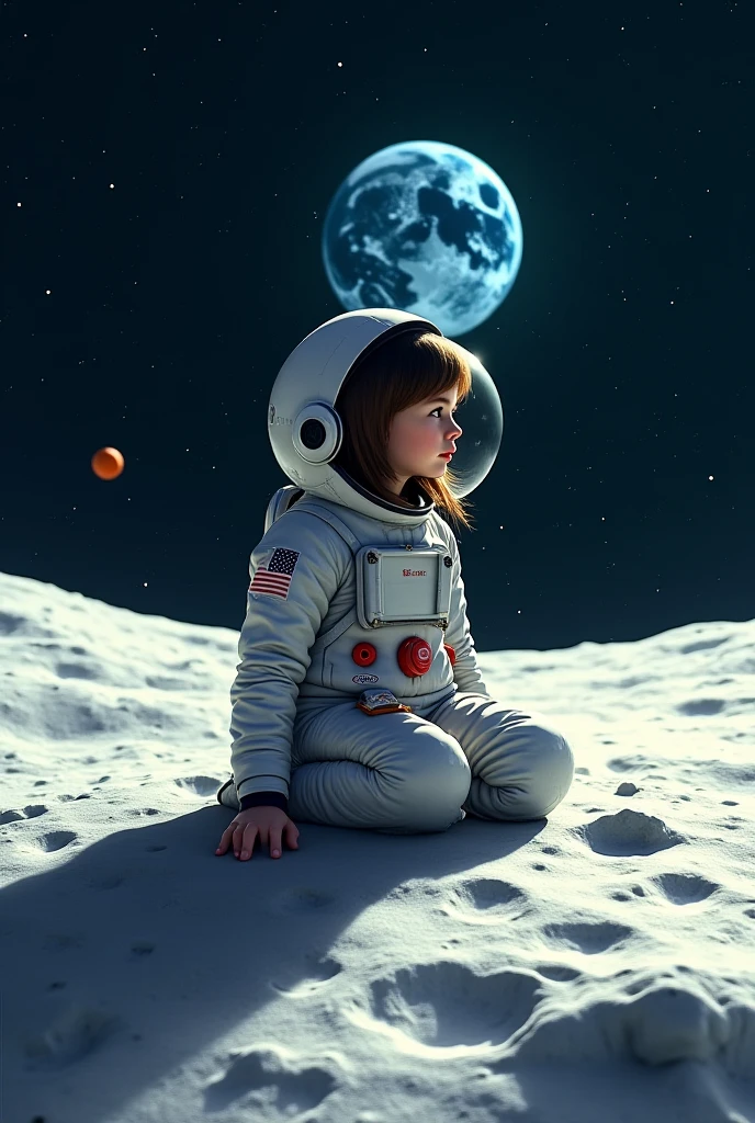 Galaxy war, smoke, Slice of watermelon, watermelon, potrait of natural highest quality, 5 year old girl holding broken teddy bear, ripped space costume, astrounout helmet, smoke around, interstellat, realistic, hyper realism, ultra detailed, laying down