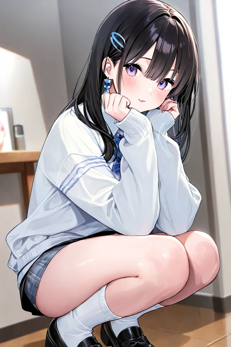 High school girl with stomach ache