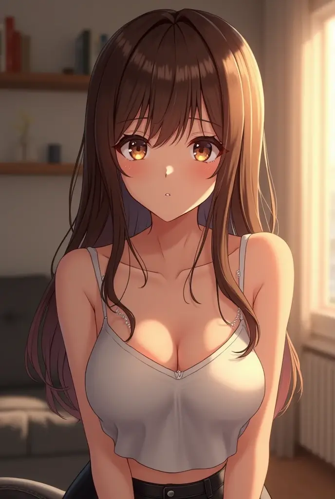 mikanyuuki, mikan yuuki, (brown eyes:1.7), brown hair, hair ornament, hair scrunchie, long hair, pink scrunchie, scrunchie, (flat chest:1.2),
BREAK white bra, striped panties
BREAK looking at viewer,
BREAK indoors, classroom,
BREAK (masterpiece:1.2), best quality, high resolution, unity 8k wallpaper, (illustration:0.8), (beautiful detailed eyes:1.6), extremely detailed face, perfect lighting, extremely detailed CG, (perfect hands, perfect anatomy),