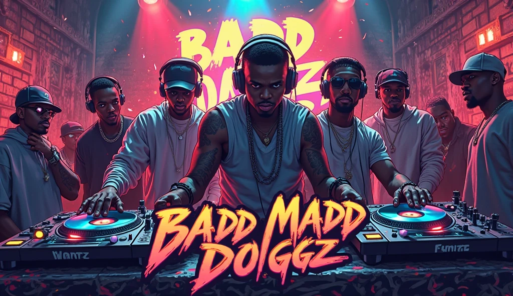 advertising poster, Promotional Photo for Pop Rap Single Bang Bang feat. Alice, Chelsea and Band to Relapse by artist called Doja Cat